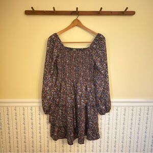 BRAND NEW WOT BTFBM Floral Layered Long Sleeve Dress